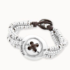 UNO de 50 Bracelet - Costura - Silver plated with real leather